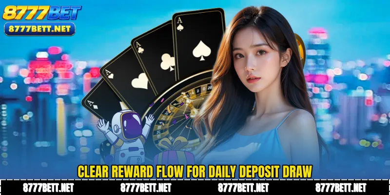 Clear reward flow for Daily Deposit Draw