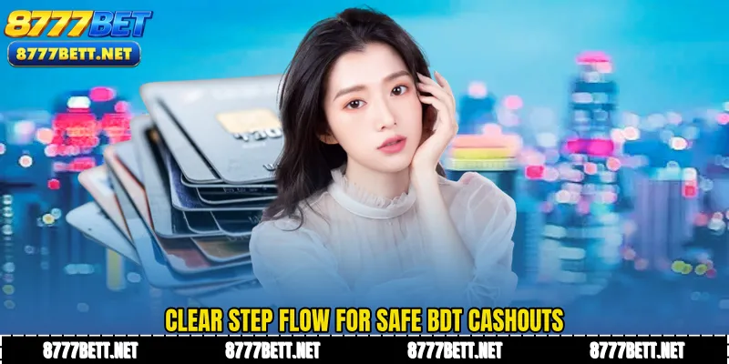 Clear step flow for safe BDT cashouts