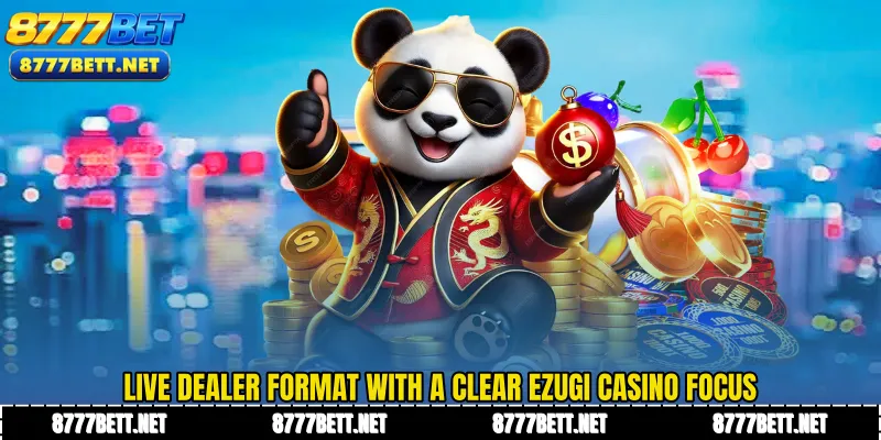 Live dealer format with a clear Ezugi Casino focus