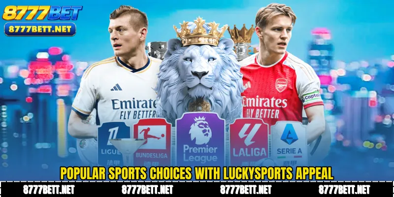 Popular sports choices with LuckySports appeal